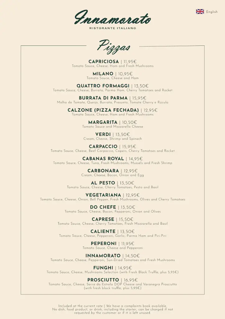 Menu_Innamorato - Cabanas de Tavira_Cabanas de Tavira_immagine_2