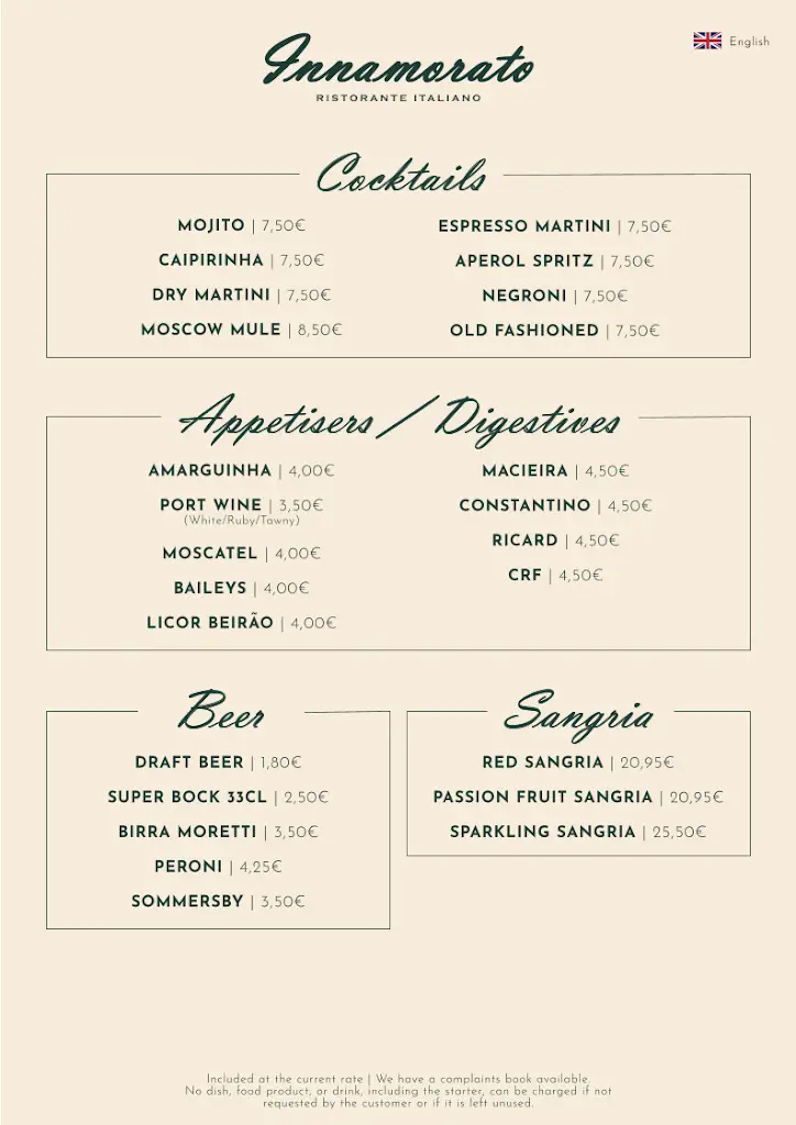 Menu_Innamorato - Cabanas de Tavira_Cabanas de Tavira_immagine_3