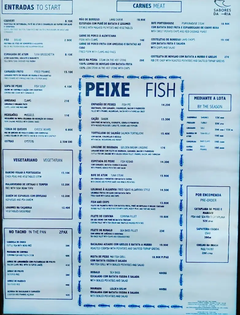 Menu_Sabores da Ria_Cabanas de Tavira_immagine_1