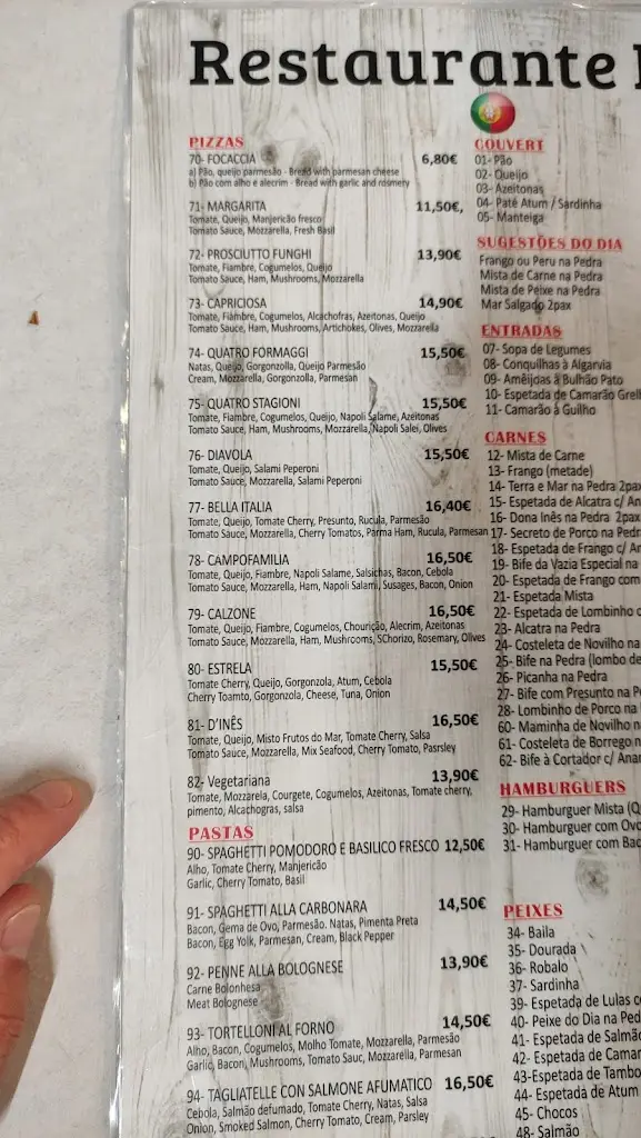 Menu_Restaurante Dona Inês_Cabanas de Tavira_immagine_4