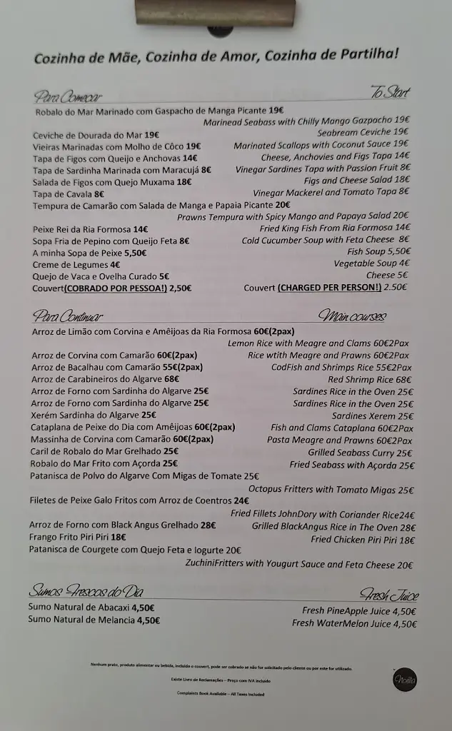 Menu_Noélia_Cabanas de Tavira_image_1