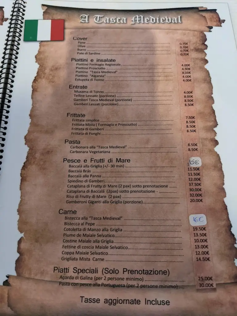 Menü_A Tasca Medieval_Castro Marim_Bild_2