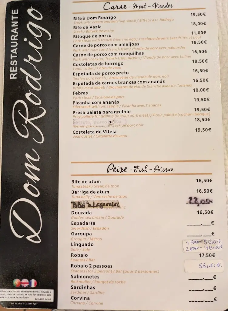 Menu_Restaurante Dom Rodrigo_Castro Marim_imagen_1