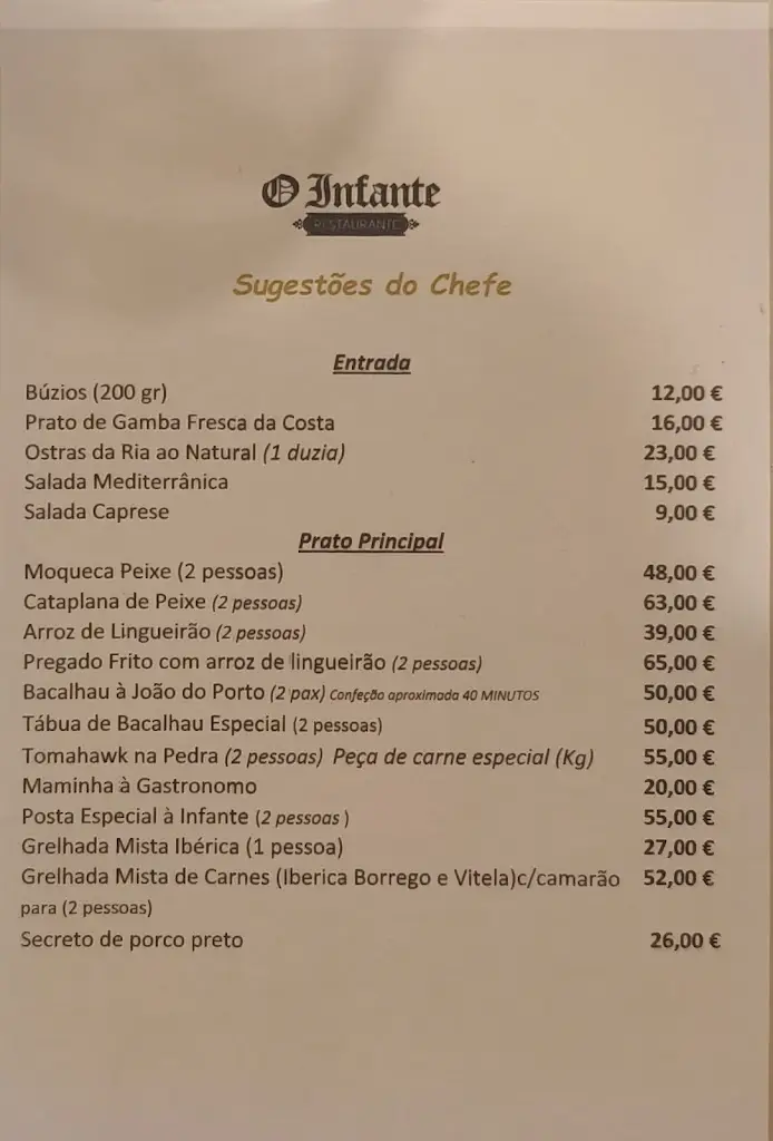 Menu_Restaurante O Infante_Castro Marim_immagine_2