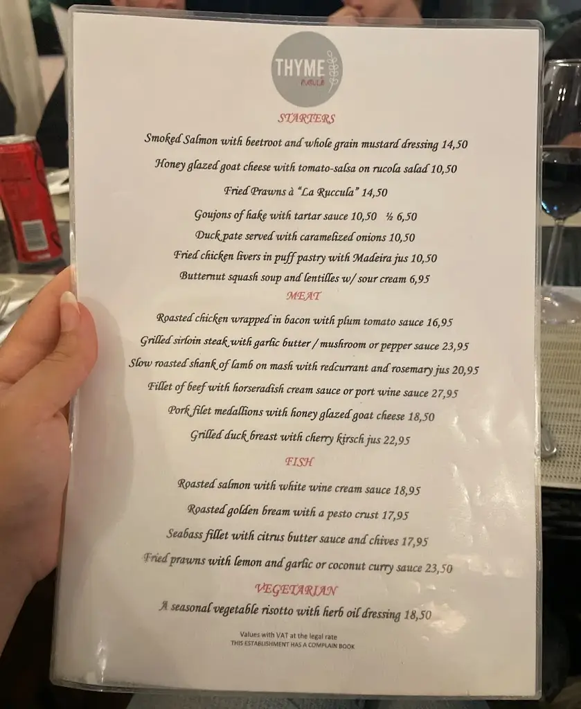 Menu_Restaurante Thyme_Alvor_image_1