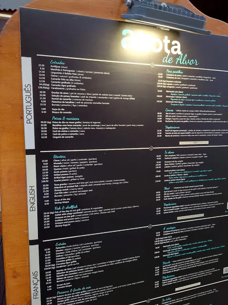 Menu_A Lota de Alvor_Alvor_immagine_2