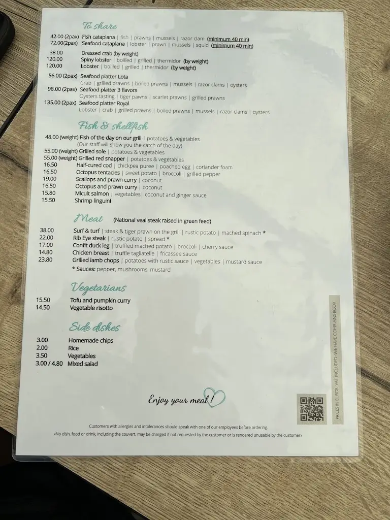 Menu_A Lota de Alvor_Alvor_immagine_4