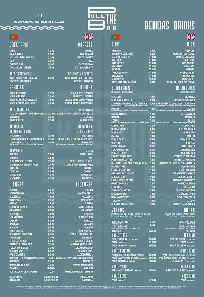 Menu_Pull the Bar_Alvor_imagen_1