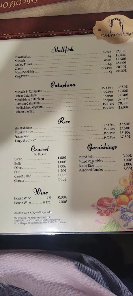 Menu_O Arco da Velha_Alvor_immagine_1