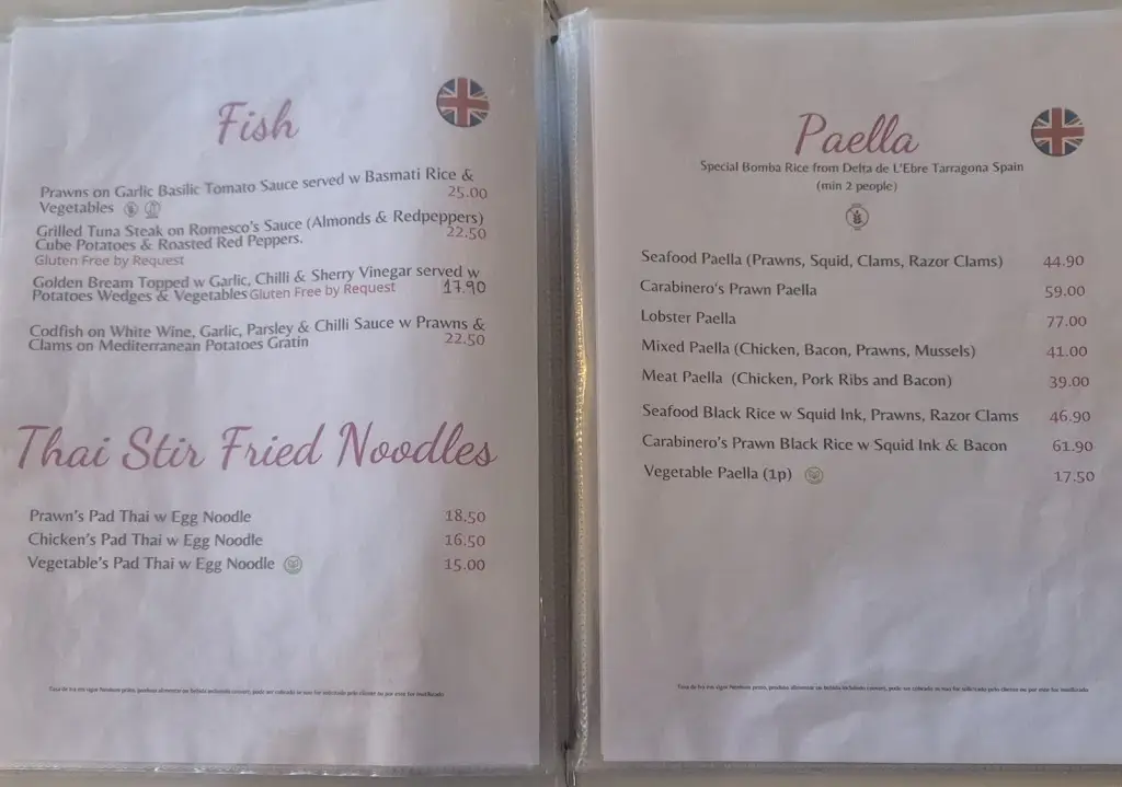 Menu_Restaurante Villa Velha by Alberto Punset_Alvor_immagine_1