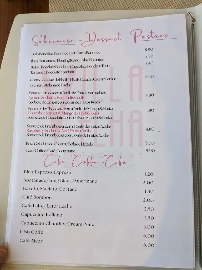 Menu_Restaurante Villa Velha by Alberto Punset_Alvor_immagine_3