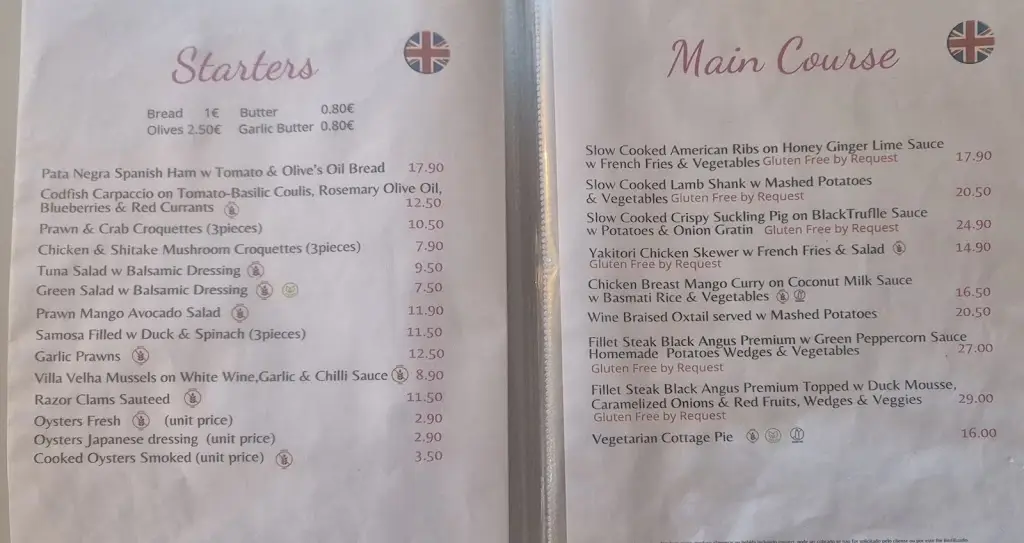 Menu_Restaurante Villa Velha by Alberto Punset_Alvor_immagine_4