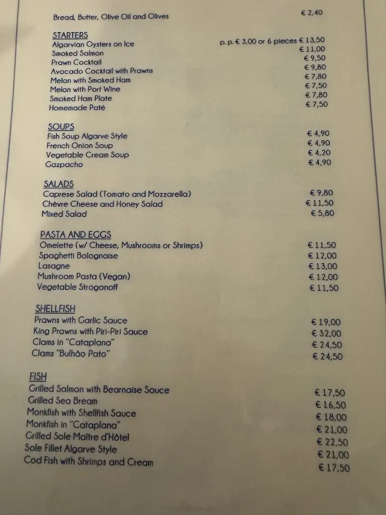 Menu_Restaurante Pôr Do Sol_Alvor_immagine_1