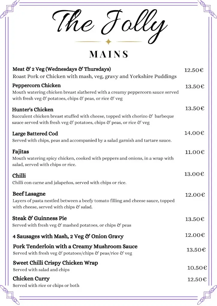 Menu_The Jolly_Alvor_imagen_1