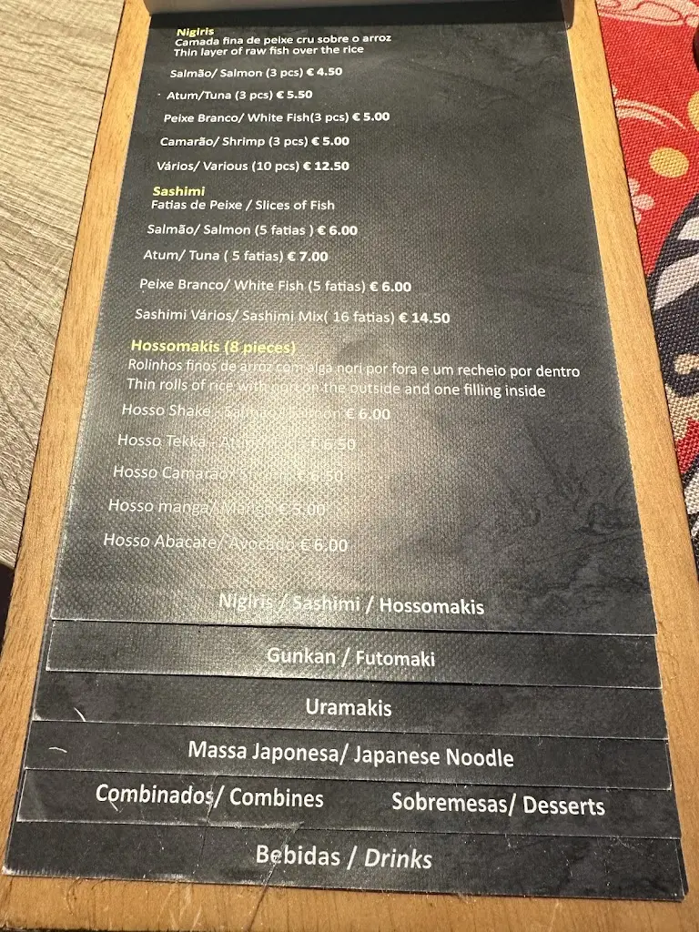Menu_Yama sushi bar alvor_Alvor_immagine_2