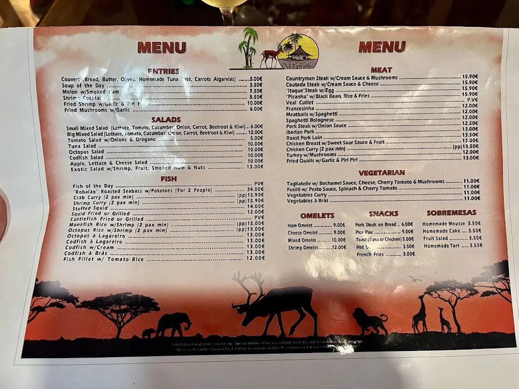 Menu_Restaurante Mozambi_Alvor_immagine_1