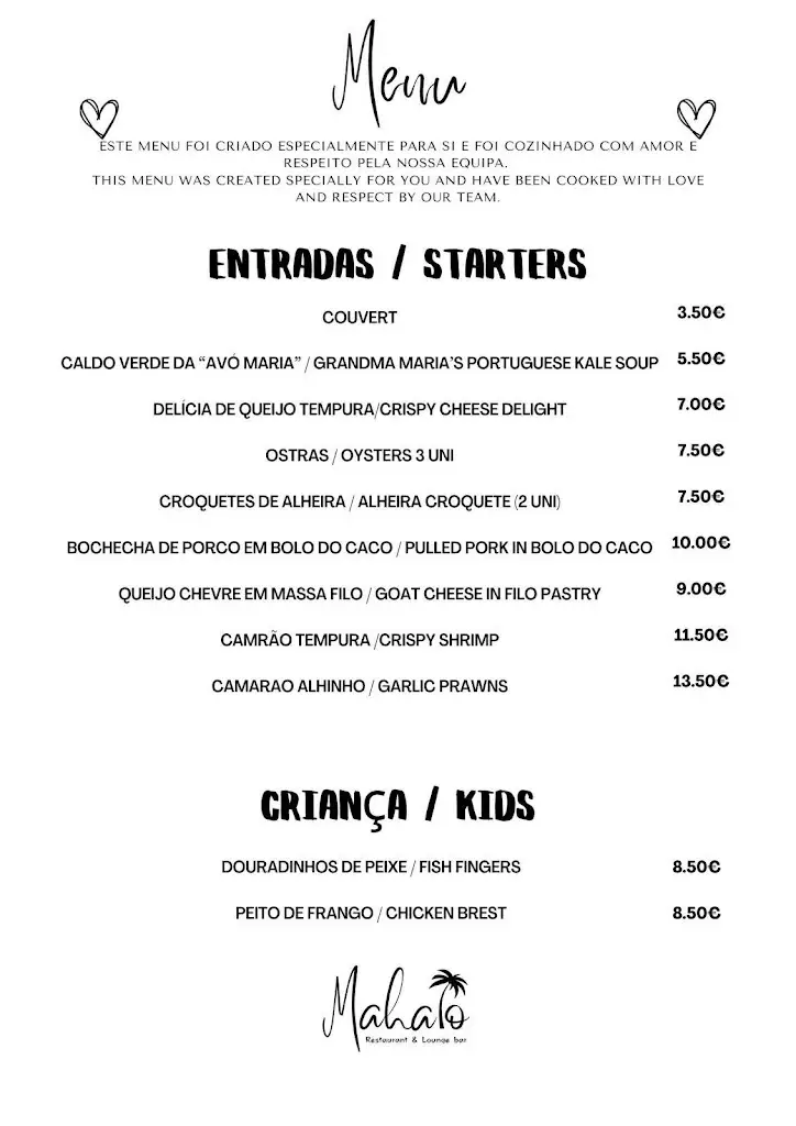 Menu_Mahalo Restaurant and Bar_Santa Bárbara_immagine_3