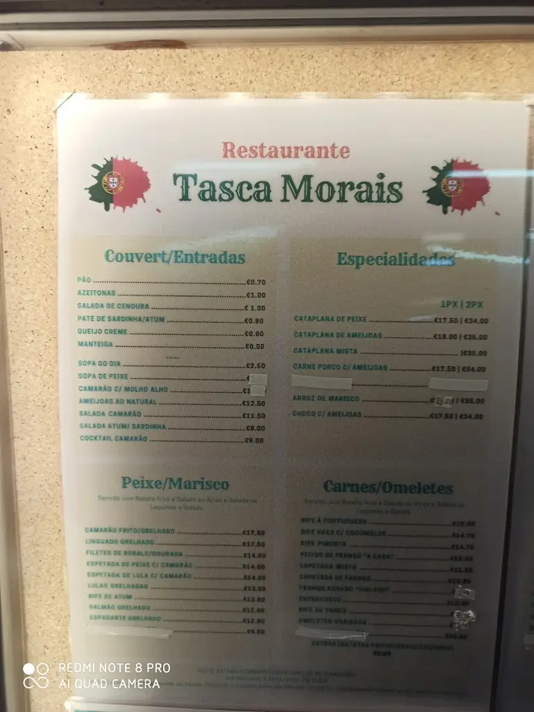 Menü_Restaurante Tasca Morais_Alvor_Bild_4