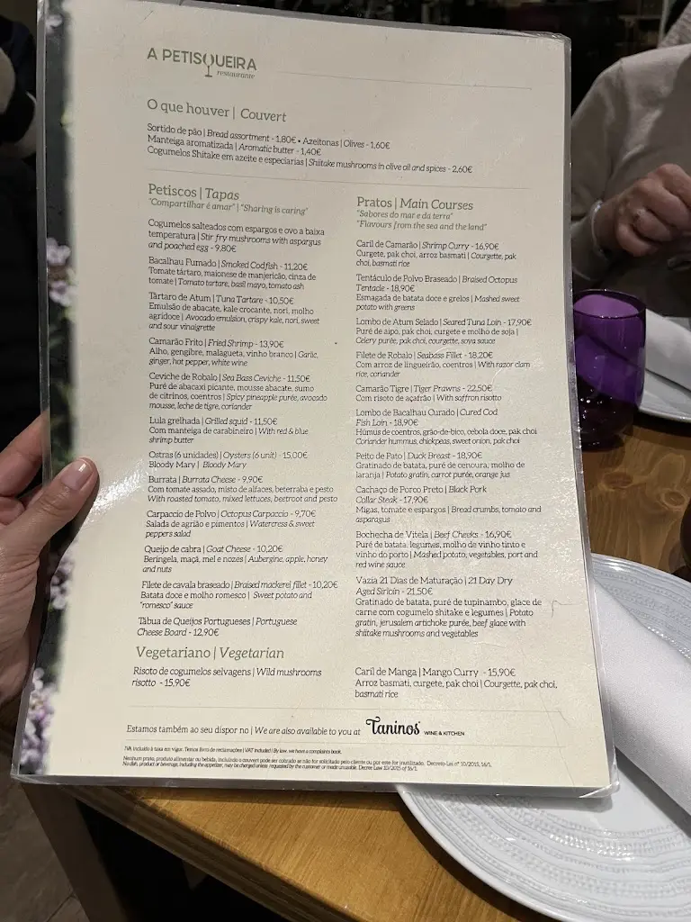 Menu_A Petisqueira_Lagos_immagine_2