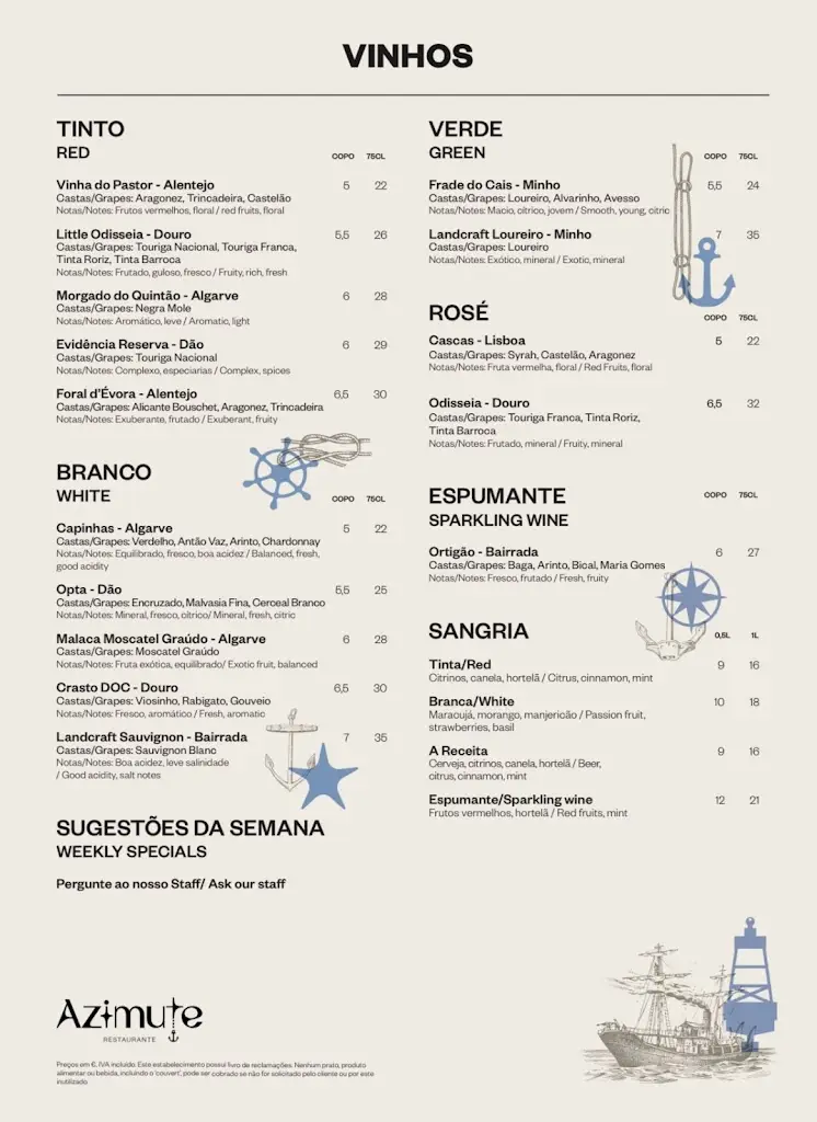 Menü_Restaurante Azimute Lagos_Lagos_Bild_2