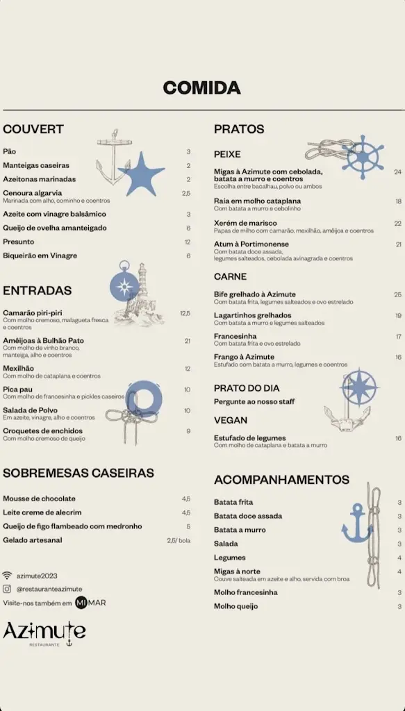 Menü_Restaurante Azimute Lagos_Lagos_Bild_3