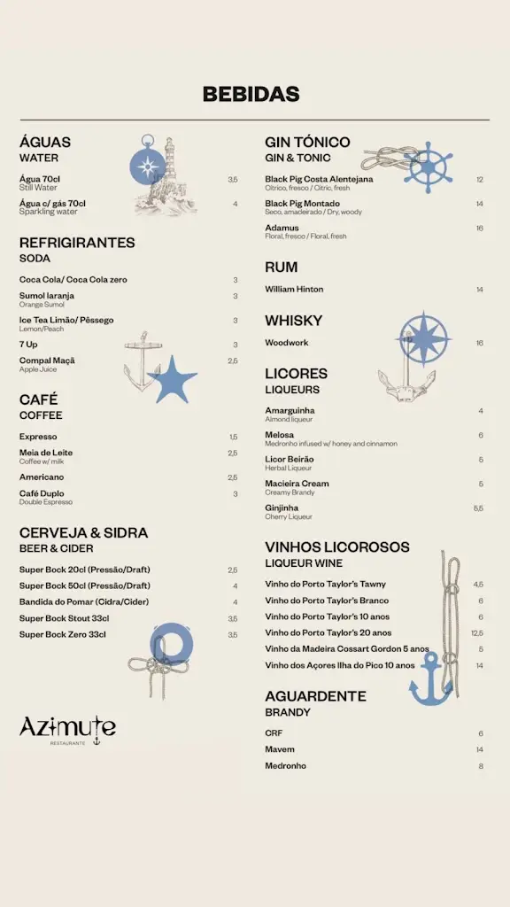 Menü_Restaurante Azimute Lagos_Lagos_Bild_4