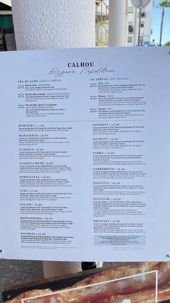 Menu_Calhou Restaurante_Lagos_immagine_2