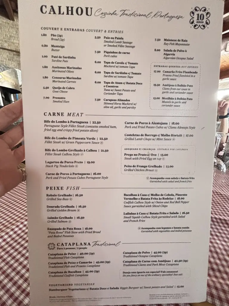 Menu_Calhou Restaurante_Lagos_immagine_3
