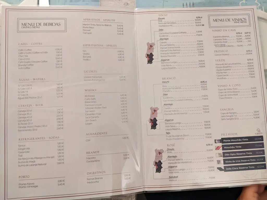 Menu_Restaurante O Cantinho_Carvoeiro_immagine_2