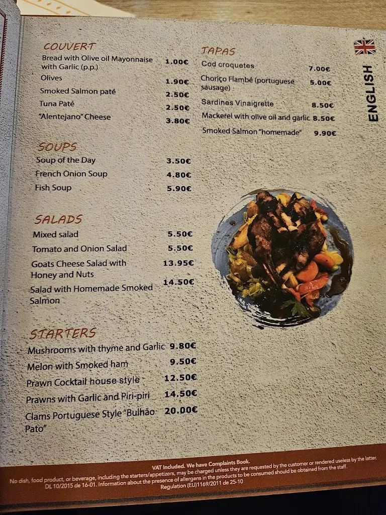 Menu_Restaurante Casa Algarvia_Carvoeiro_immagine_4