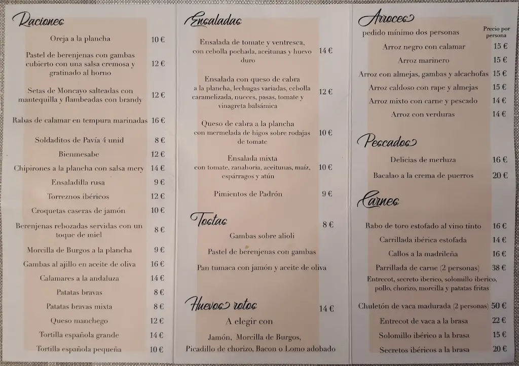 Menu_Le Crô Portugal_Carvoeiro_immagine_1