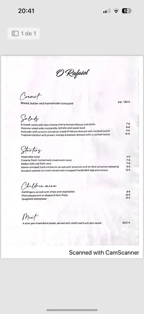 Menu_Restaurante O Rafaiol_Carvoeiro_immagine_2