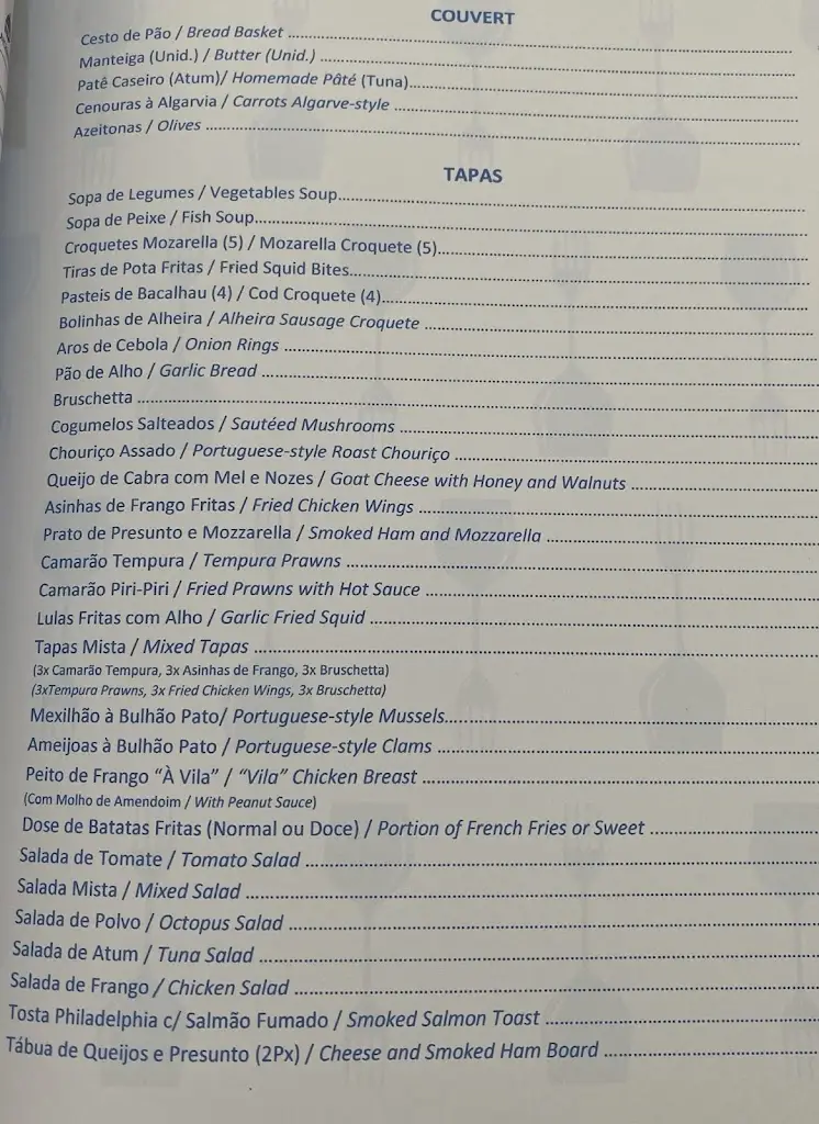 Menu_Restaurante Tapas da Vila_Carvoeiro_image_1