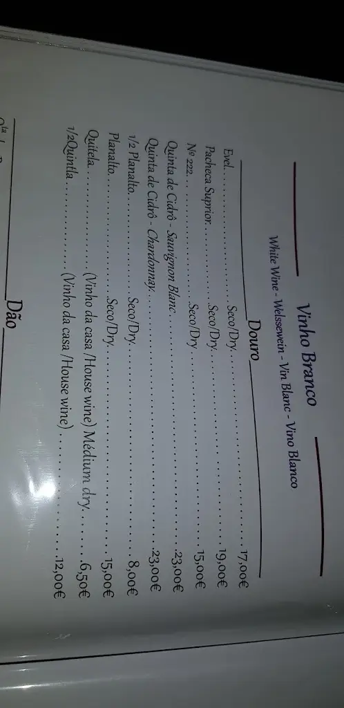 Menu_Vila Nova_Carvoeiro_immagine_2