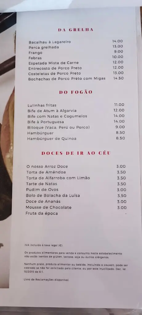 Menu_O Recanto_Monchique_immagine_4