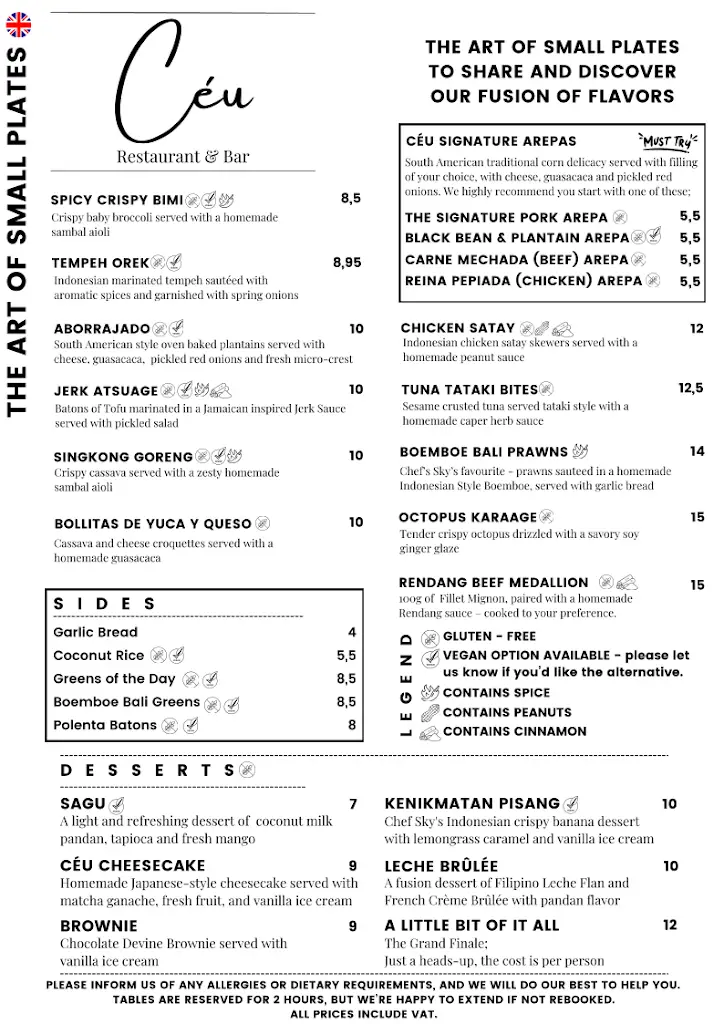 Menu_Restaurant Céu_Faro_imagen_1