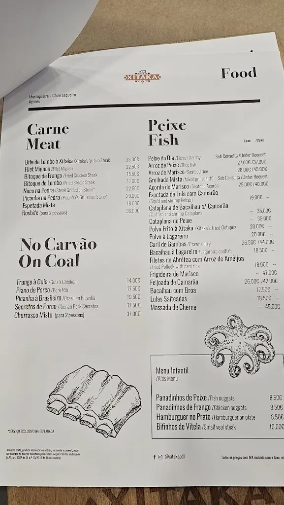 Menu_Xitaka_Arrifes_immagine_1