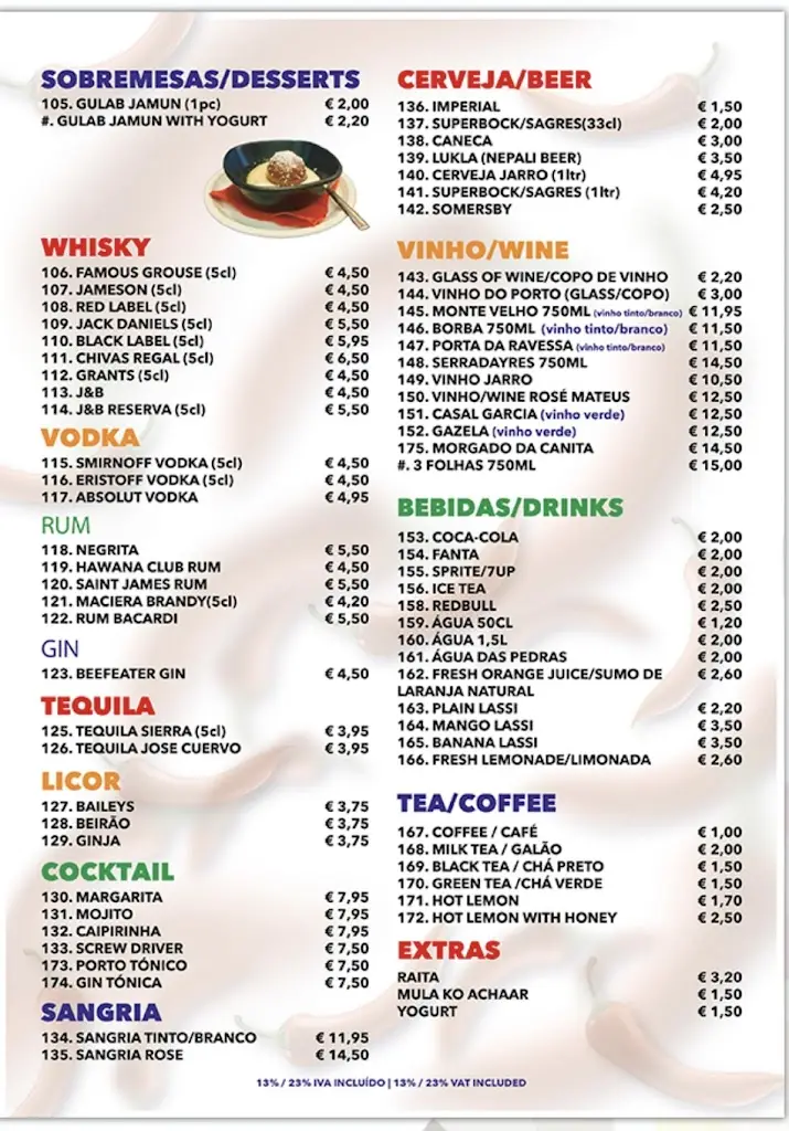 Menu_Yambu Restaurant_Santa Bárbara_immagine_2