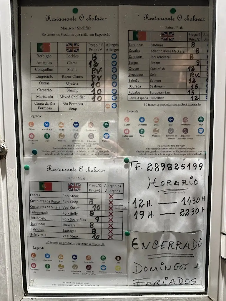 Menu_Restaurante O Chalavar_Faro_immagine_1