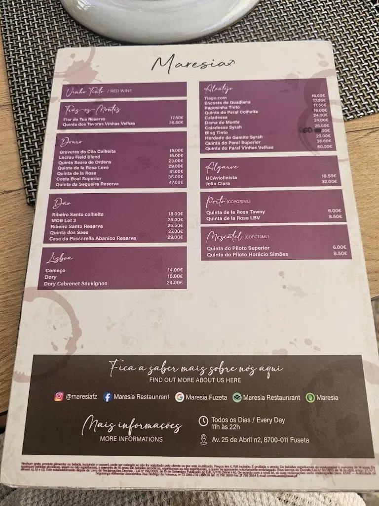 Menu_Restaurante Maresia_Fuzeta_image_1