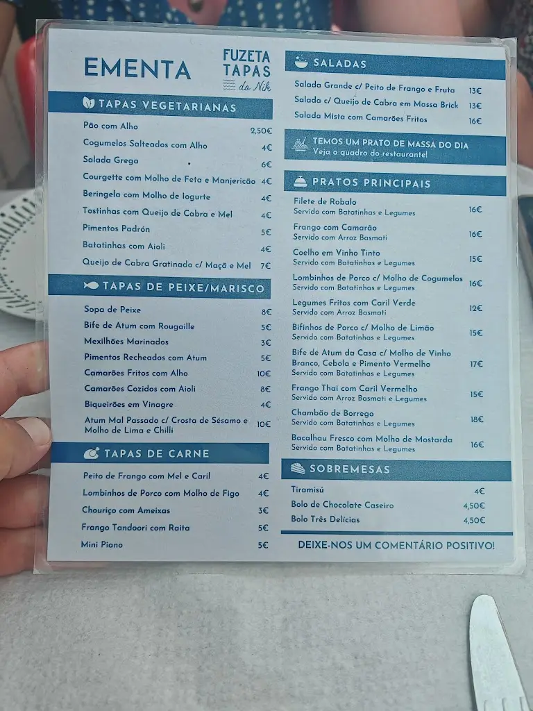 Menu_Restaurante Fuzeta Tapas do Nik_Fuzeta_immagine_2
