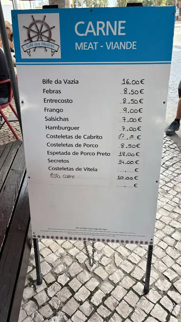 Menü_Cafe dos Mestres_Fuzeta_Bild_2