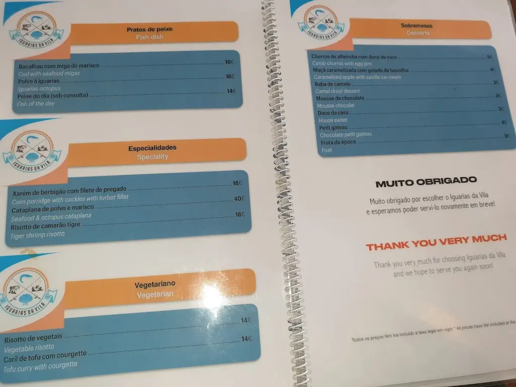 Menu_Iguarias da Vila_Fuzeta_immagine_3