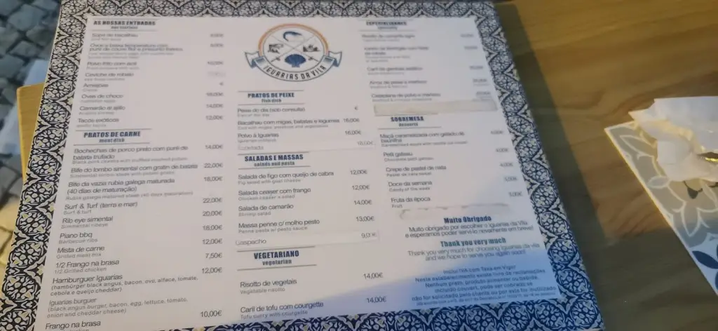 Menu_Iguarias da Vila_Fuzeta_immagine_4