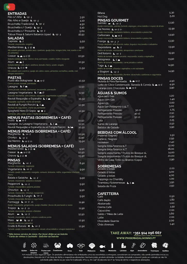 Menu_Pinseria Dal Nonno_Parchal_imagen_1