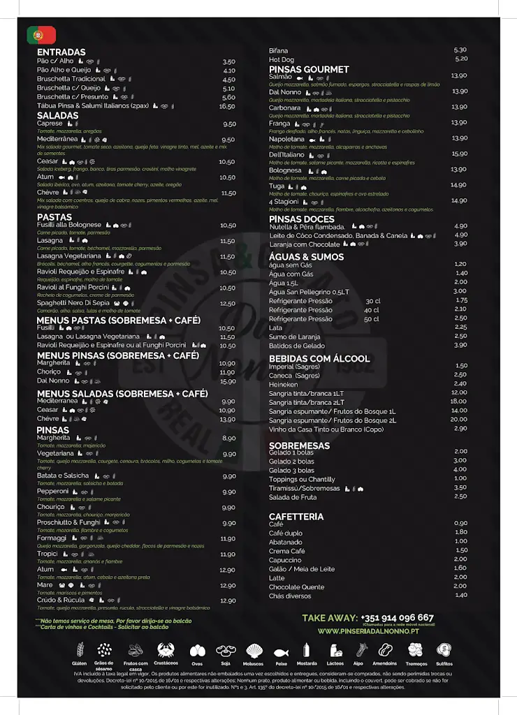 Menu_Pinseria Dal Nonno_Parchal_imagen_3