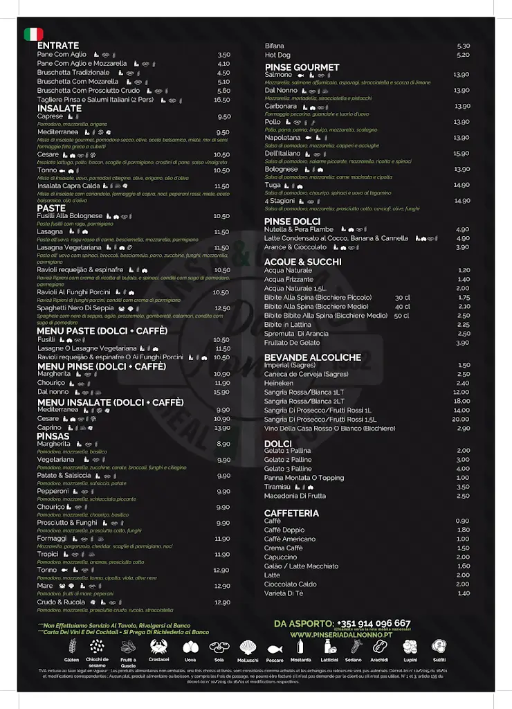 Menu_Pinseria Dal Nonno_Parchal_imagen_4