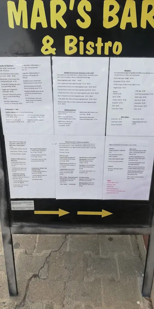 Menu_Mar's Bar and Bistro_Manta Rota_immagine_3