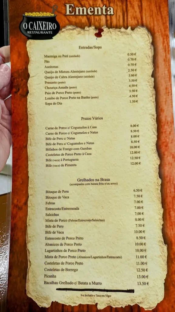 Menu_O Caixeiro_São Bartolomeu de Messines_immagine_3