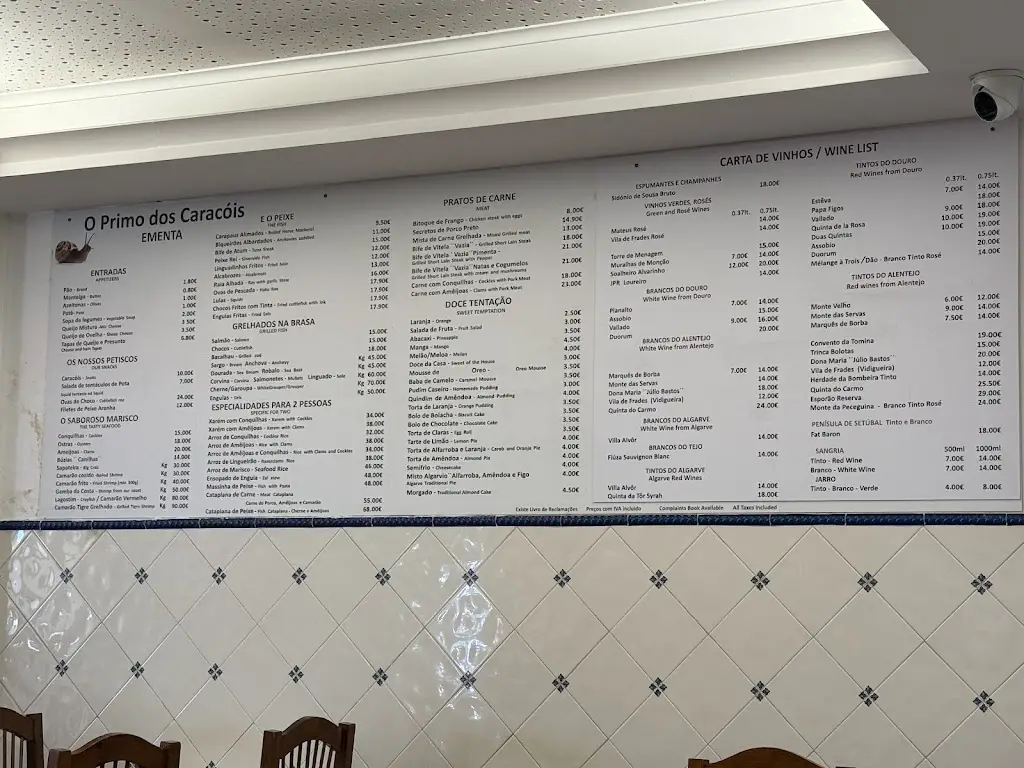 Menu_O Primo dos Caracóis_Moncarapacho_image_1